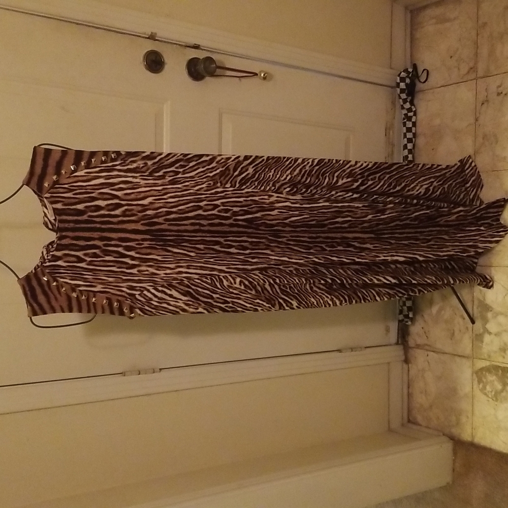 Michael Kors animal  print maxi dress